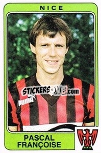 Sticker Pascal Francoise - Football France 1985-1986 n. 235 - Panini