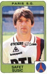 Sticker Safet Susic - Football France 1985-1986 n. 253 - Panini