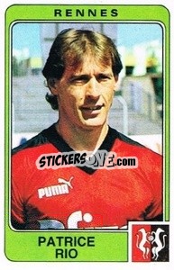 Sticker Patrice Rio - Football France 1985-1986 n. 261 - Panini