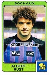 Sticker Albert Rust - Football France 1985-1986 n. 274 - Panini