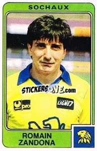 Figurina Romain Zandona - Football France 1985-1986 n. 278 - Panini