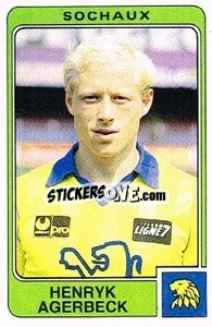 Figurina Henryk Agerbeck - Football France 1985-1986 n. 283 - Panini