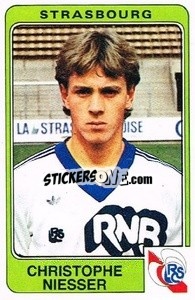 Sticker Christophe Niesser - Football France 1985-1986 n. 295 - Panini