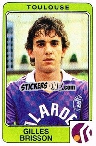 Cromo Gilles Brisson - Football France 1985-1986 n. 320 - Panini