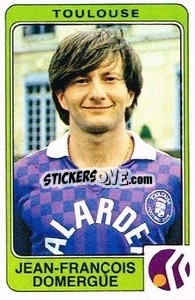 Figurina Jean-Francois Domergue - Football France 1985-1986 n. 321 - Panini