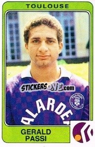 Sticker Gerald Passi - Football France 1985-1986 n. 327 - Panini