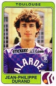 Sticker Jean-Philippe Durand - Football France 1985-1986 n. 328 - Panini