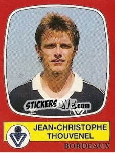 Figurina Jean-Christophe Thouvenel - Football France 1986-1987 n. 19 - Panini