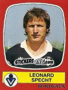 Sticker Leonard Specht - Football France 1986-1987 n. 20 - Panini