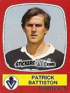 Sticker Patrick Battiston - Football France 1986-1987 n. 22 - Panini