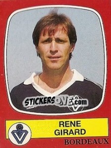 Sticker Rene Girard - Football France 1986-1987 n. 25 - Panini