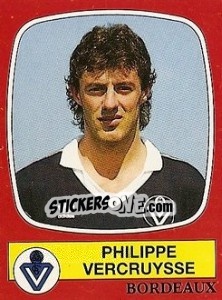 Sticker Philippe Vercruysse - Football France 1986-1987 n. 27 - Panini