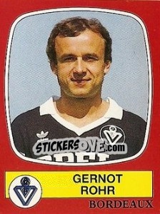 Sticker Gernot Rohr - Football France 1986-1987 n. 31 - Panini