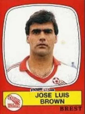 Sticker Jose Luis Brown - Football France 1986-1987 n. 38 - Panini