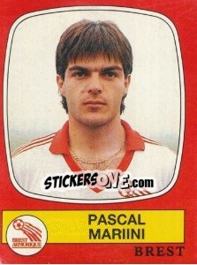Sticker Pascal Marini - Football France 1986-1987 n. 45 - Panini