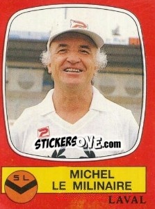 Sticker Michel Le Milinaire - Football France 1986-1987 n. 49 - Panini