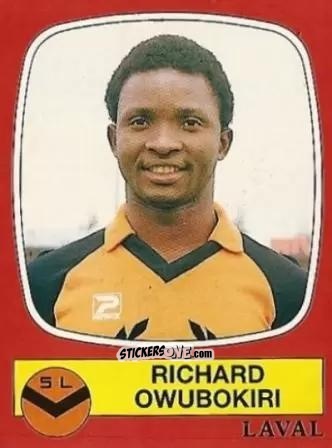 Figurina Richard Owubokiri - Football France 1986-1987 n. 61 - Panini