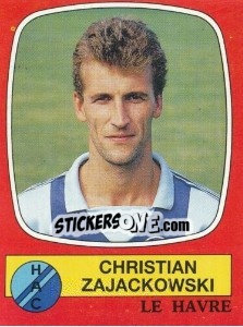 Sticker Christian Zajackowski - Football France 1986-1987 n. 71 - Panini