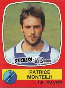 Sticker Patrice Monteilh - Football France 1986-1987 n. 74 - Panini