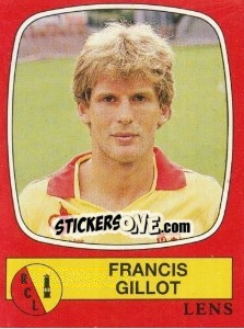 Sticker Francis Gillot - Football France 1986-1987 n. 86 - Panini