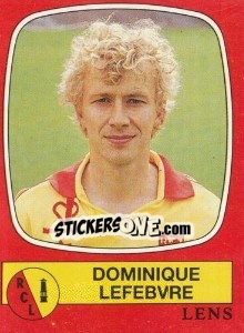 Sticker Dominique Lefebvre - Football France 1986-1987 n. 90 - Panini