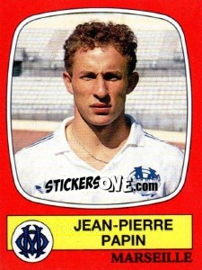 Sticker Jean-Pierre Papin - Football France 1986-1987 n. 125 - Panini