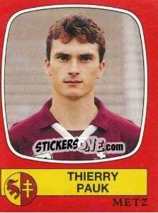 Cromo Thierry Pauk - Football France 1986-1987 n. 137 - Panini