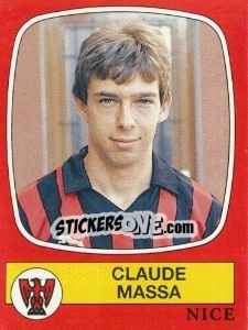 Sticker Claude Massa - Football France 1986-1987 n. 207 - Panini