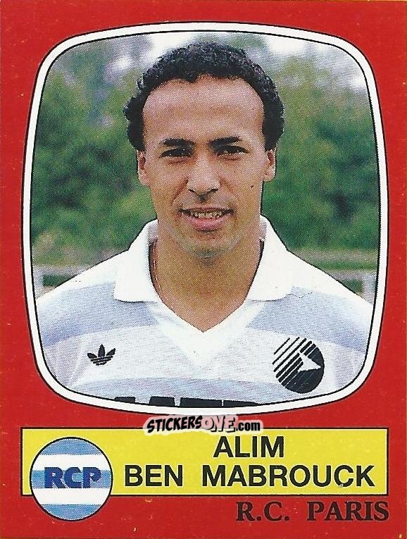 Cromo Alim Ben Mabrouck - Football France 1986-1987 n. 233 - Panini