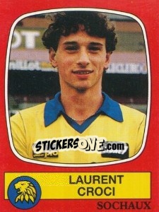 Sticker Laurent Croci - Football France 1986-1987 n. 278 - Panini