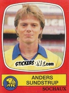 Sticker Anders Sundstrup - Football France 1986-1987 n. 286 - Panini