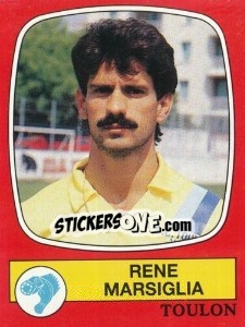 Sticker Rene Marsiglia - Football France 1986-1987 n. 295 - Panini