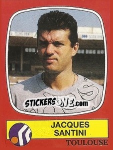 Sticker Jacques Santini - Football France 1986-1987 n. 305 - Panini