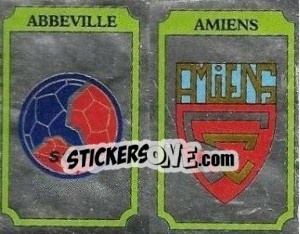 Sticker Ecusson Abbeville / Amiens - Football France 1986-1987 n. 321 - Panini