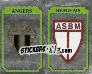 Sticker Ecusson Angers / Beauvais - Football France 1986-1987 n. 322 - Panini