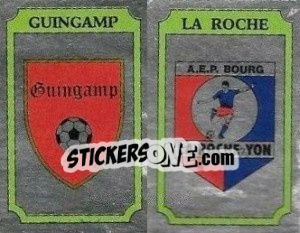 Sticker Ecusson Guingamp / La Roche - Football France 1986-1987 n. 324 - Panini