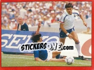 Sticker Manuel Amoros - Football France 1986-1987 n. 450 - Panini