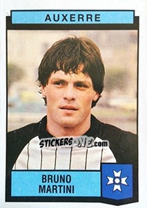 Figurina Bruno Martini - Football France 1987-1988 n. 1 - Panini