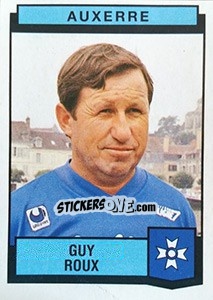 Sticker Guy Roux - Football France 1987-1988 - Panini