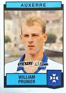 Sticker William Prunier - Football France 1987-1988 - Panini