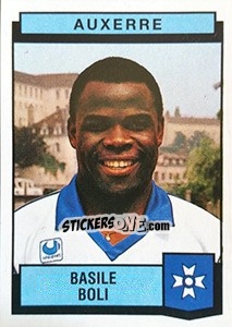 Figurina Basile Boli - Football France 1987-1988 - Panini