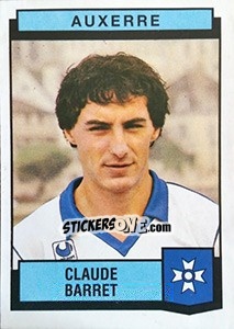 Figurina Claude Barret - Football France 1987-1988 - Panini
