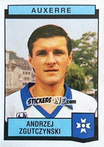 Cromo Andrzej Zgutczynski - Football France 1987-1988 - Panini
