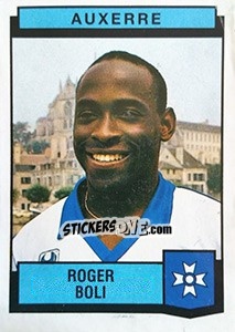Figurina Roger Boli - Football France 1987-1988 - Panini
