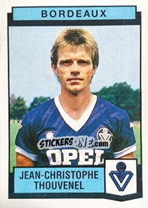 Figurina Jean-Christophe Thouvenel - Football France 1987-1988 n. 20 - Panini