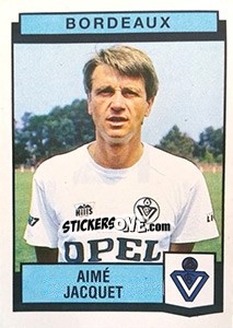 Cromo Aime Jacquet - Football France 1987-1988 - Panini