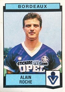 Sticker Alain Roche - Football France 1987-1988 - Panini