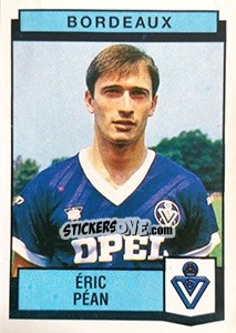 Figurina Eric Pean - Football France 1987-1988 - Panini