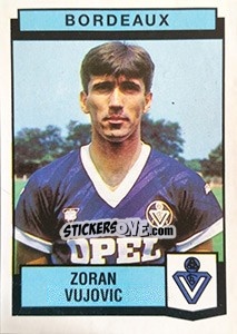 Figurina Zoran Vujovic - Football France 1987-1988 - Panini