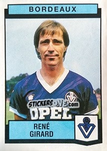 Sticker Rene Girard - Football France 1987-1988 - Panini
